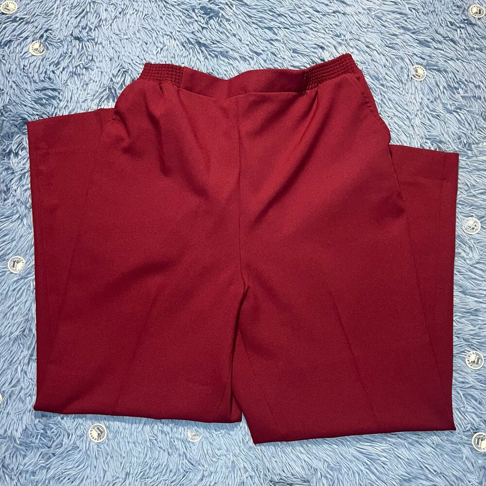 VINTAGE E-Z Motion Pants Size 10 Petite Women’s Red Casual